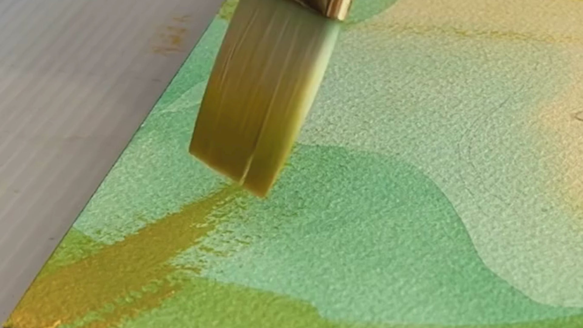 Load video: close up of creative process of abstract watercolour painting