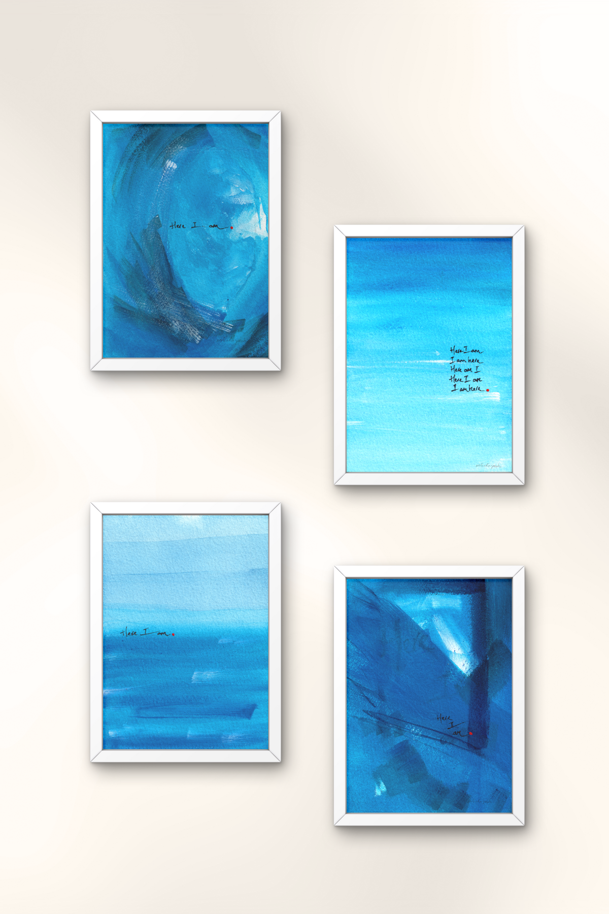 image: series of 4 abstract painting