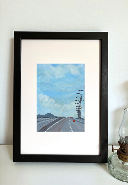 Framed artwork of Penang Second Bridge