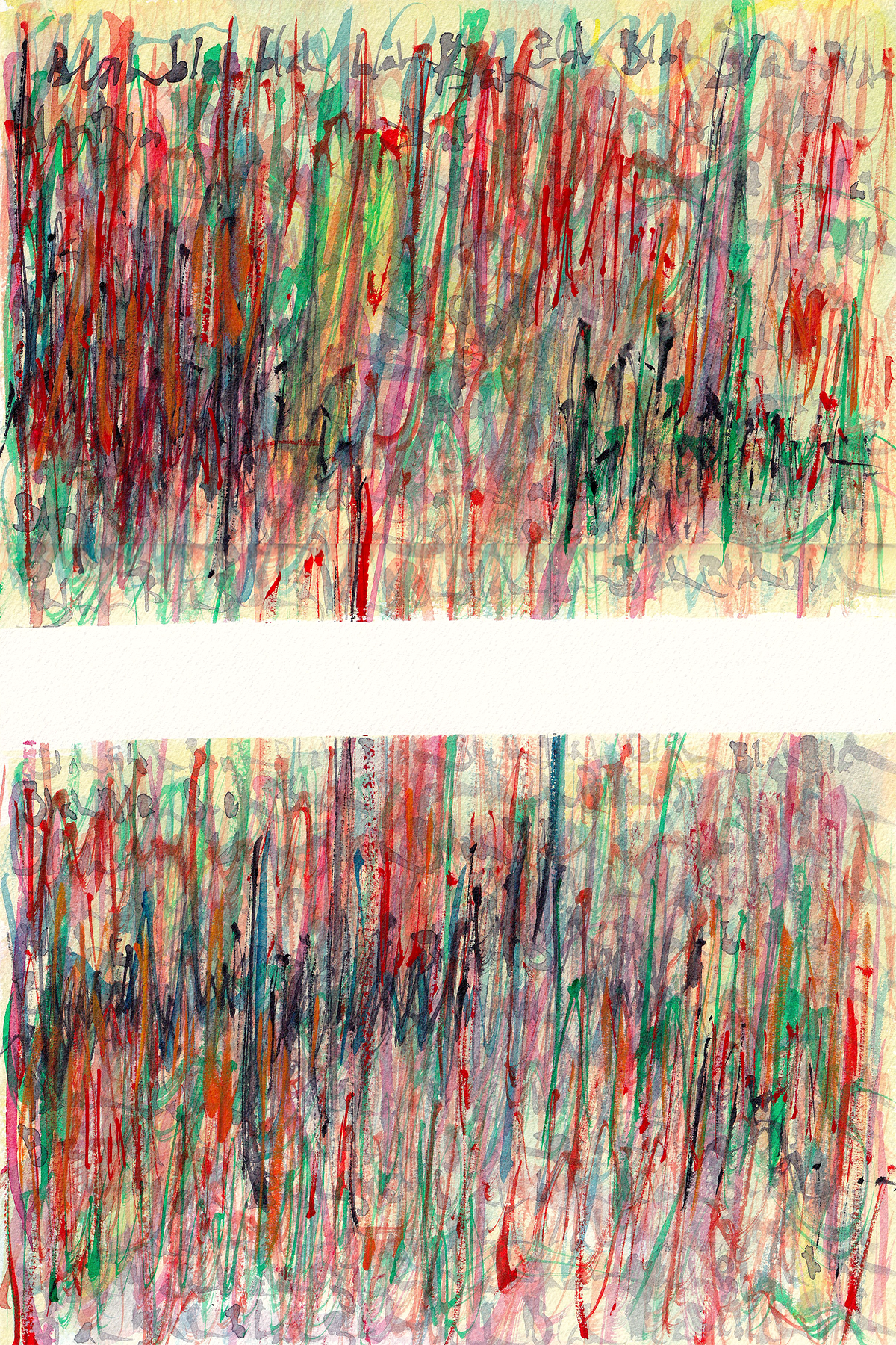 image: abstract painting chaotic lines