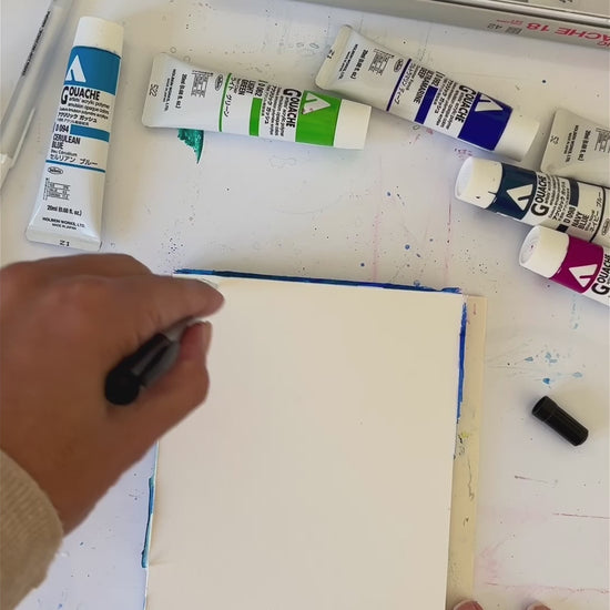 image: video of abstract painting creative process